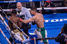 First-round stoppage win for Mighty Joe Ward, while Lomachenko overpowers Commey in New York