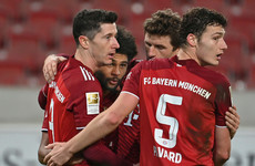 Robert Lewandowski's remarkable form continues as Bayern hit 3 goals in 5 minutes during win