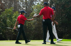 Tiger and Charlie Woods reel off 11 straight birdies, but fall just short at PNC Championship