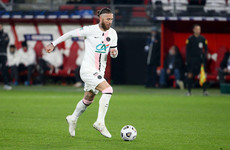 Ramos sent off as PSG snatch draw with struggling Lorient