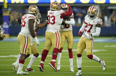 49ers reach playoffs after shock overtime victory over Rams, as Raiders edge Chargers