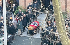 Rome church condemns funeral with swastika-draped coffin and fascist salute