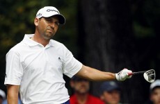 Sergio Garcia leads Wyndham, but rain forces Monday finish
