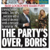 'The party's over, Boris': British papers slam Johnson as pressure mounts over No 10 parties