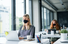 People working from home can return to offices 'on a phased basis' from next week