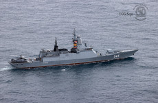 Defence Forces release images of Russian, French and US ships in international waters off Ireland
