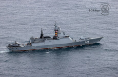 Defence Forces release images of Russian, French and US ships in international waters off Ireland