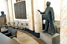 Statue of white supremacist former US state governor moved out of sight