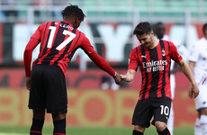 Leao goal the difference as AC Milan beat Sampdoria and go top of Serie A