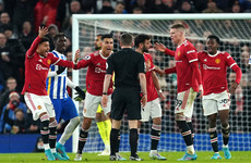 Man United charged over surrounding referee after challenge on Elanga