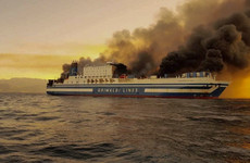 Eleven people missing after passenger ferry catches fire near Greece