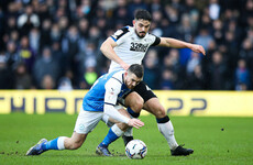 Rooney hails 'outstanding' Irish youngster following impressive full debut for Derby
