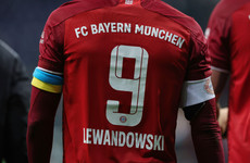Robert Lewandowski shows Ukraine solidarity as Bayern win