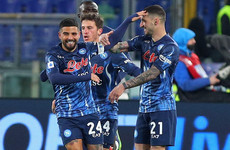 Fabian Ruiz strikes late at Lazio to fire Napoli top
