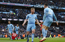 De Bruyne and Mahrez star as Man City too good for rivals United