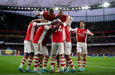 Arsenal back into top four as Lacazette and Partey down Foxes