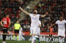 Benzema on the double as Real Madrid go 10 points clear at top of La Liga