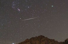 Is it a bird? Is it a snowstorm? No - it's a meteor shower