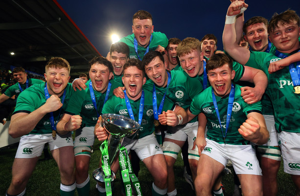Девять игроков сборной Ирландии до 20 лет обыграли Шотландию и выиграли турниры Большого шлема · The42