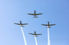 Irish Air Corps celebrates 100 years of service with Dublin city fly past