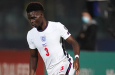 Bukayo Saka out of England squad after positive Covid test