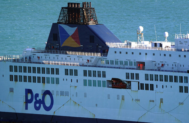 Судно P&O Ferries задержано в Ларне после того, как его признали непригодным для плавания