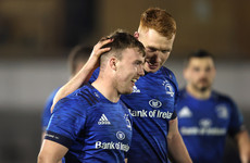 Early red card hampers Connacht as Leinster score six tries in easy win