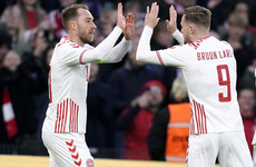 Christian Eriksen marks emotional return to Parken Stadium with goal for Denmark