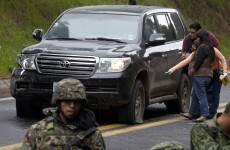 Why did the Mexican police shoot at a US government vehicle?