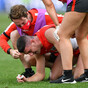 Colin O'Riordan out for 'a couple of weeks' from AFL action after eye poke