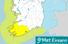 Rain warning in place for Cork and Kerry until 4pm