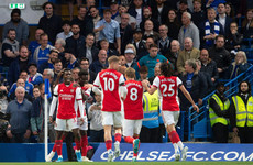 Nketiah double sinks Chelsea as Arsenal boost top-four bid