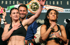 Hairs raised and roof lifted at MSG as Taylor and Serrano make weight for title showdown