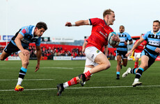 Haley's double helps Munster secure a bonus point win and second spot in the URC