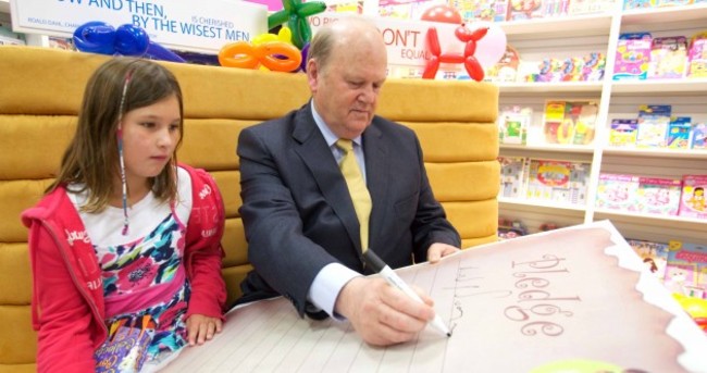 Caption competition: What is Michael Noonan writing?