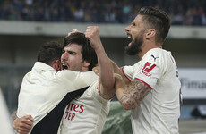 Tonali double at Verona helps Milan maintain two-point Serie A lead