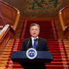 South Korea’s president calls for peace with North in farewell speech