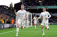 Four-goal De Bruyne edges Man City closer to Premier League title