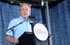 George Bush gaffe sees him condemn the 'wholly unjustified and brutal war in Iraq'