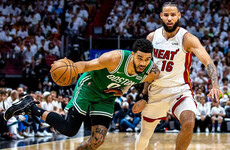 Tatum scorches Heat as Celtics square series