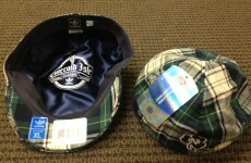 The Notre Dame coaches have got themselves some funky new caps for their trip to Ireland