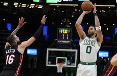 Tatum stars as Celtics rout Heat to square series