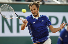 World number two Medvedev dumped out of French Open in straight sets defeat