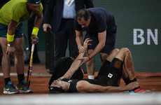 Nadal into 14th French Open final after Zverev quits with horror injury