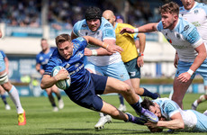 Larmour lights up the RDS as Leinster stick 12 tries on Glasgow to book URC semi-final spot