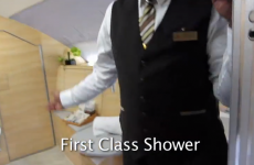 VIDEO: Here's what it's like flying first class on the world's biggest airliner