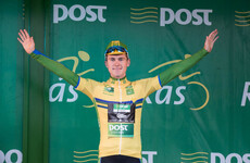 Teggart emerges through furious bunch sprint to take day one lead of An Rás Tailteann