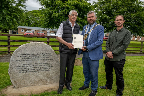 South Dublin County Council honours former Health Minister Dr Noel Browne - Vimarsana News