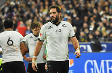 All Black star Whitelock could miss Ireland Tests