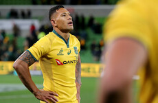 Folau injured on debut as Tonga hammered by the Flying Fijians